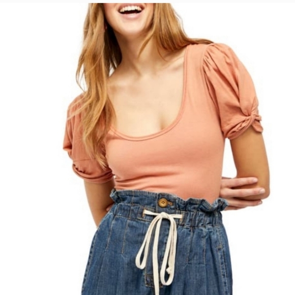 Free People Tops - Free People Intimately Ava Puff sleeve body suit amazing condition XS